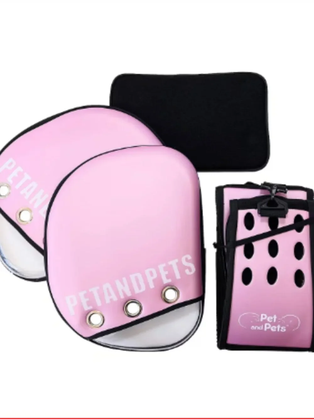 Petique Pet Carrier Bag with Adjustable Shoulder Strap - Pink